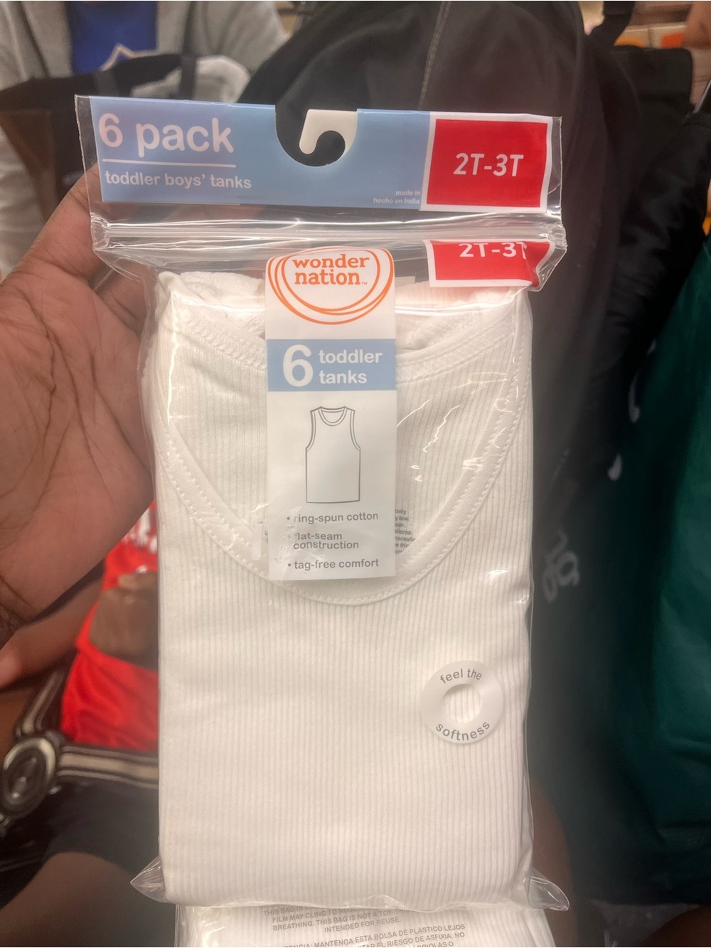 Brand New White Toddler Boys Tank Tops - 6 Pack (2T-3T)